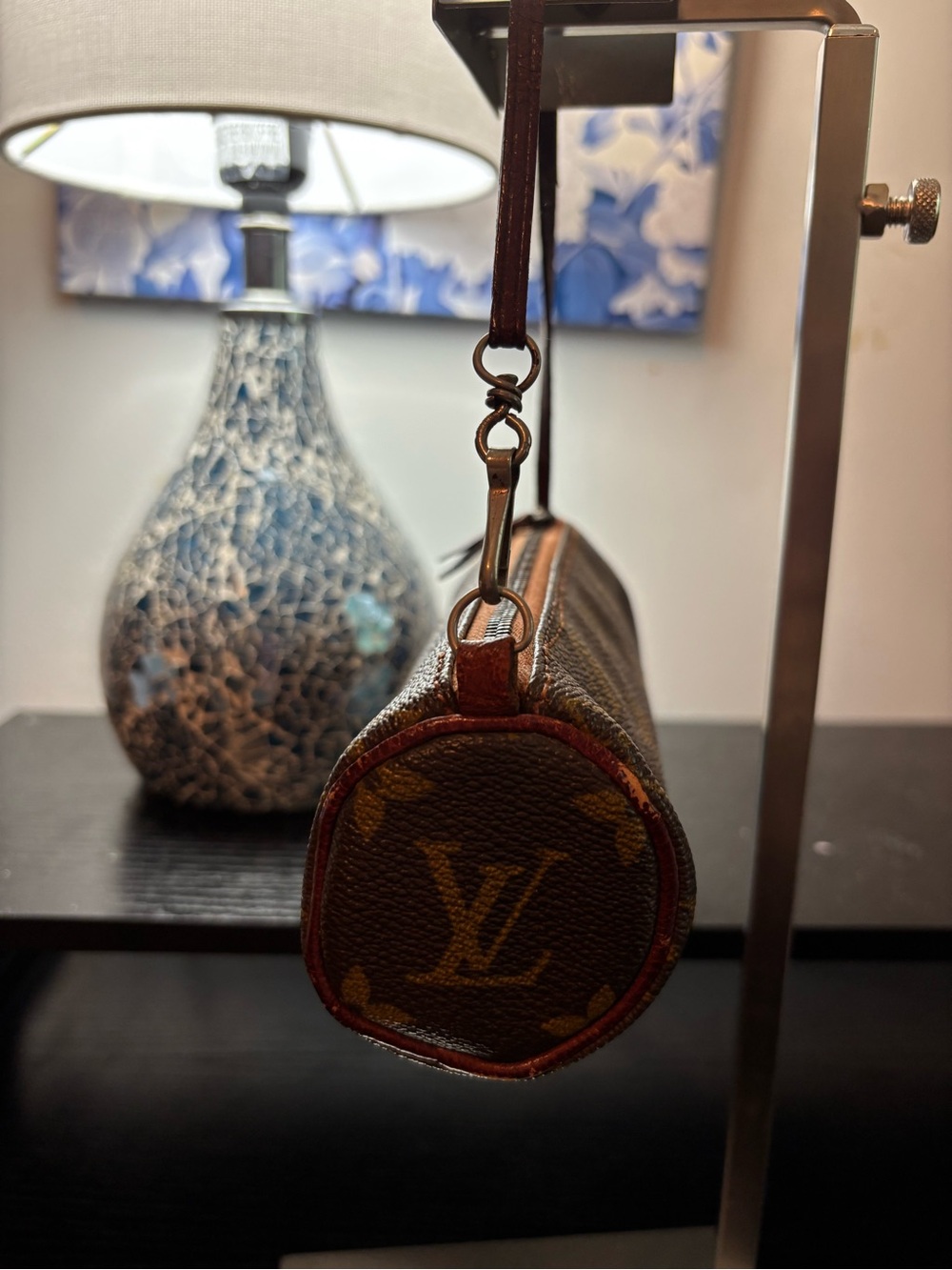 Rare Vintage 1970s Louis Vuitton Monogram Mini Papillon Pouch - Picture 2 of 12